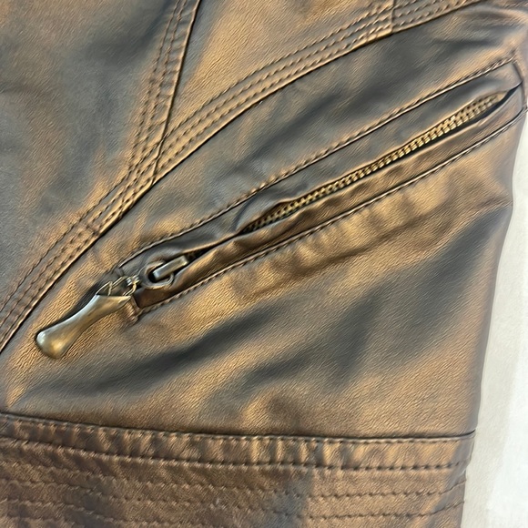 CLEO faux leather bomber/biker jacket - Picture 4 of 9